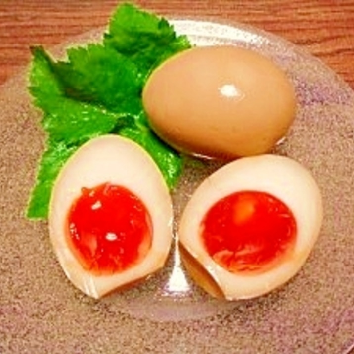 黄身の濃い卵で 味玉 レシピ 作り方 By ブルーボリジ 楽天レシピ